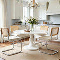 Zesthouse Natural Rattan Dining Chairs Set of 4, Mid Century Modern Dining by Zesthouse