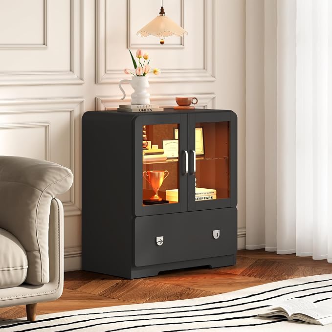 RoyalCraft Black Display Cabinet - Image 8