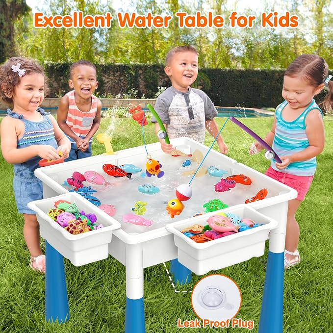 Arscniek Toddlers Activity Table 7 in 1 Kids Activity Tables and Chair Set - Image 2