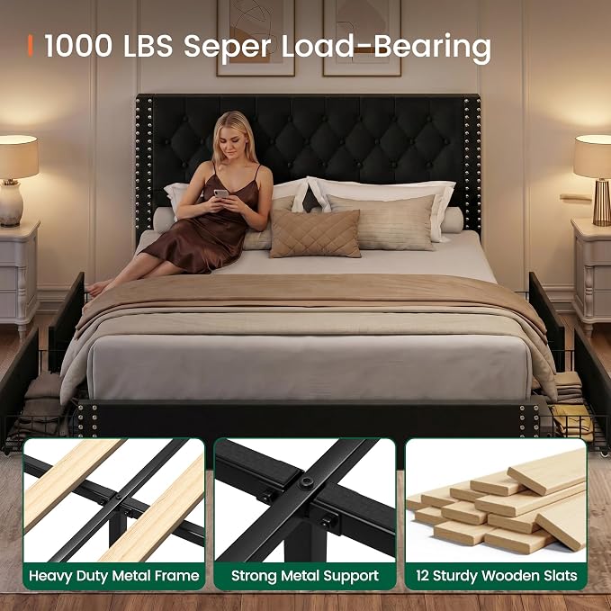 LARMACE King Size Bed Frame - Image 6