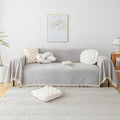 HANDONTIME Grey Sofa Cover for Couch Boho Couch Cover for 3 Seat Dog Couch by HANDONTIME