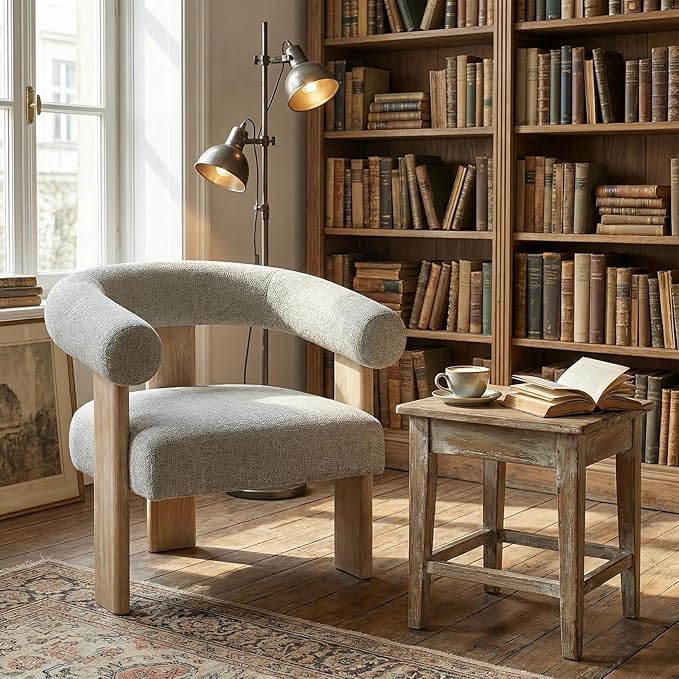 VKNOW Accent Chair Living Room Chair, Modern Upholstered Arm Chair - Image 6