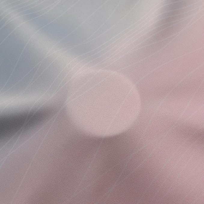 Estelar Textiler Pink and Grey Ombre Blackout Curtains 102 Inches Long - Image 8