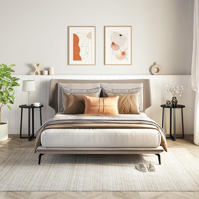 HOOBRO Side Table, Round End Accent Table - Image 5