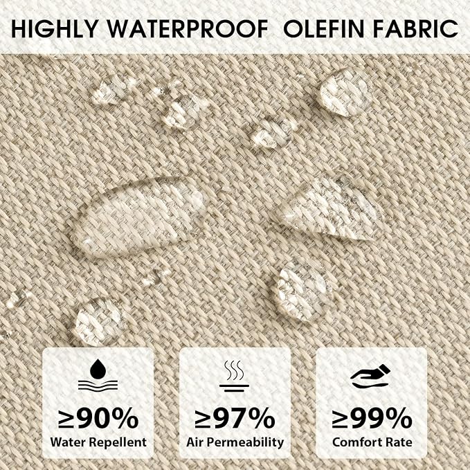 Rocking Chair Cushions with Pillow, Waterproof and Fade-Resistant Thicken - Image 3