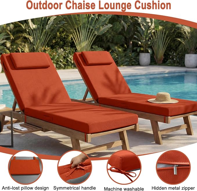 Outdoor Lounge Chair mat, 72 inches x 21 inches, Waterproof Chaise Lounge - Image 5