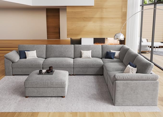 EASE MOOSE Oversized Sectional Modular Sofa, Modern Comfort L Shape Sectional - Image 4
