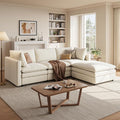 97" Cloud Couches for Living Room, 29.1" Deep Seat Modular Sectional Sofa by TROMIRY