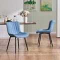 YOUNUOKE Mid-Century Modern Dining Chairs Set of 2, Armless Accent Chair by YOUNUOKE