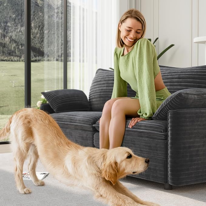 Vesgantti 74" Loveseat Sofa for Living Room, Comfy Cloud Couch Deep Seat - Image 6