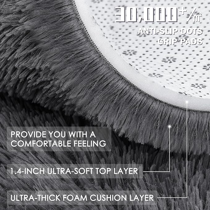 OLANLY 7x7 Machine Washable Large Area Rugs - Image 8