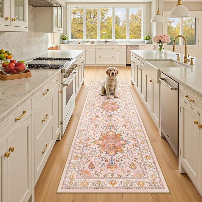 RELEANY Area Rugs 2'6"x8' Runner Rug Non Slip Washable by RELEANY