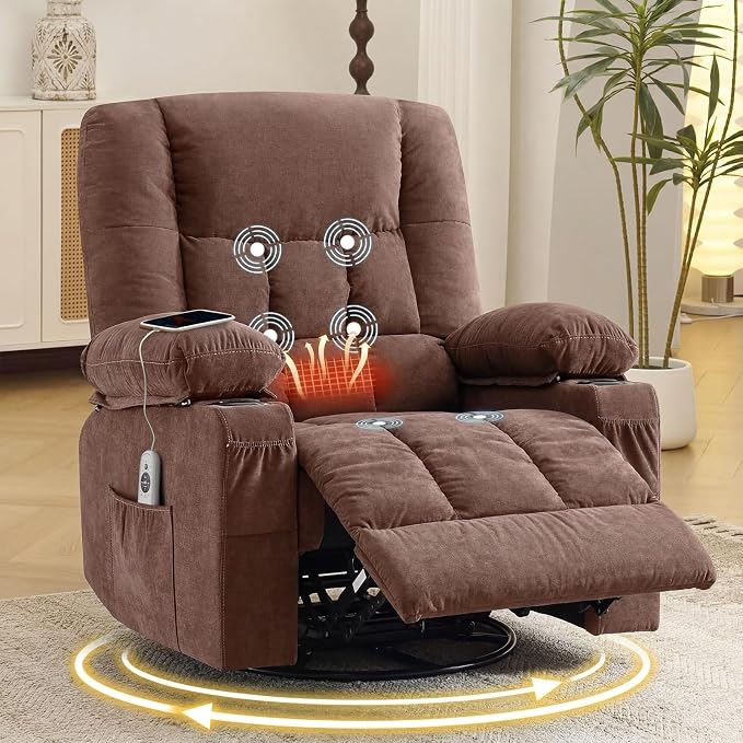 Swivel Rocker Recliner Chair by Bosmiller