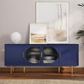 ARTPOWER TV Stand with Storage, Under TV Cabinet with Glass Door, TV Console by PowerofArtBetterforLife