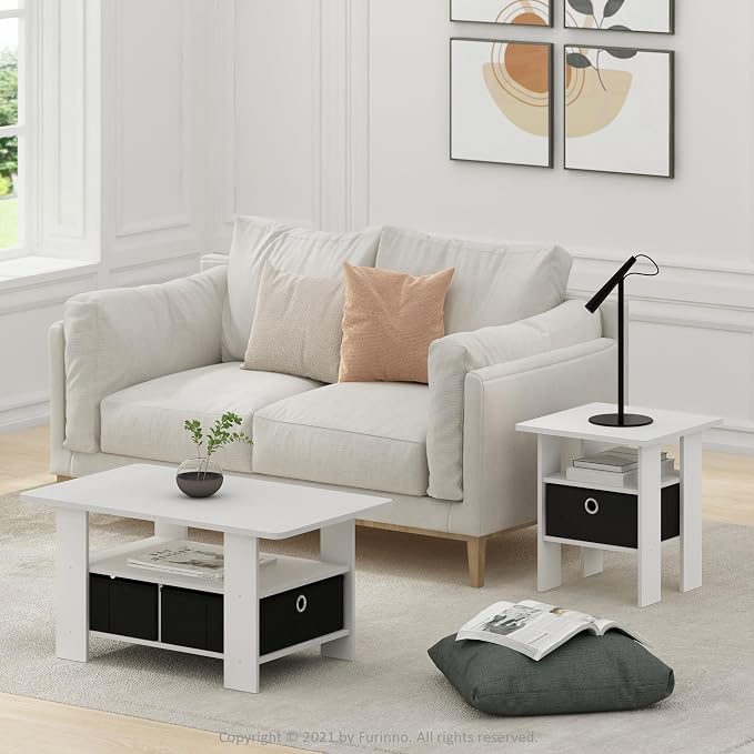 Furinno Andrey Coffee Table, Small Modern Center Table - Image 4