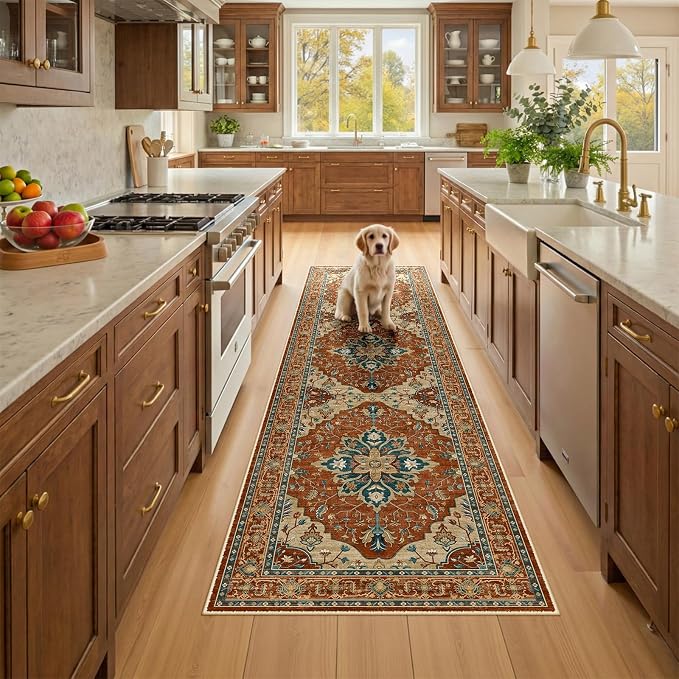 RELEANY Area Rugs 2'x8' Runner Rug Non Slip Washable by RELEANY