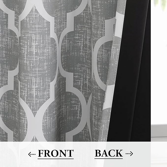 Beauoop 100% Blackout Curtains 84 Inches Long 2 Panels - Image 3