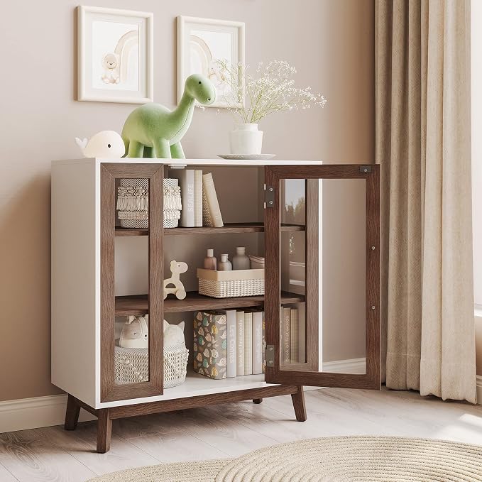 BELLEZE Set of 2 Sideboard 31 Inch Buffet Cabinet - Image 6
