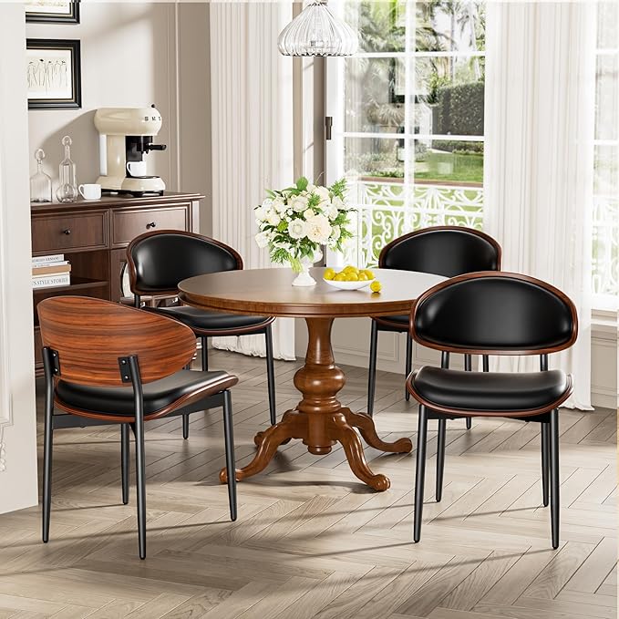 YaFiti Dining Chairs Set of 8, Dining Room and Kitchen Chairs, Mid Century - Image 8