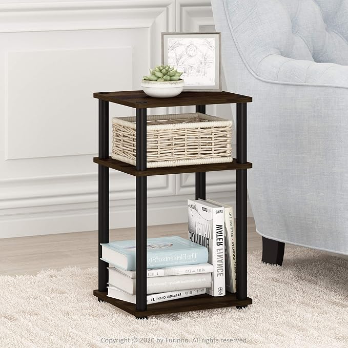 Furinno Just 3-Tier Turn-N-Tube End Table / Side Table / Night Stand / Bedside - Image 2