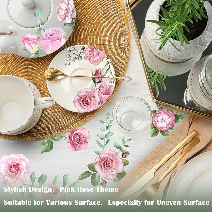 Vintage Floral UV DTF Stickers Rub on Transfers - Image 3