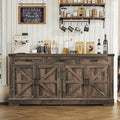 usikey Buffet Cabinet, 61” Large Sideboard Buffet Storage Cabinet by USIKEY