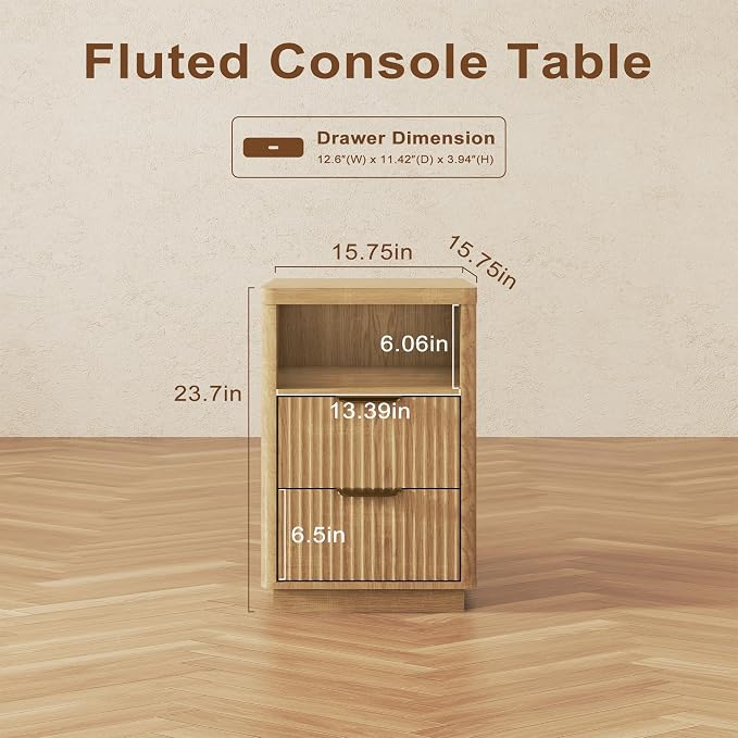 4-Piece Fluted Living Room Set Includes 31.5" Fluted Lift Top Coffee Table - Image 3