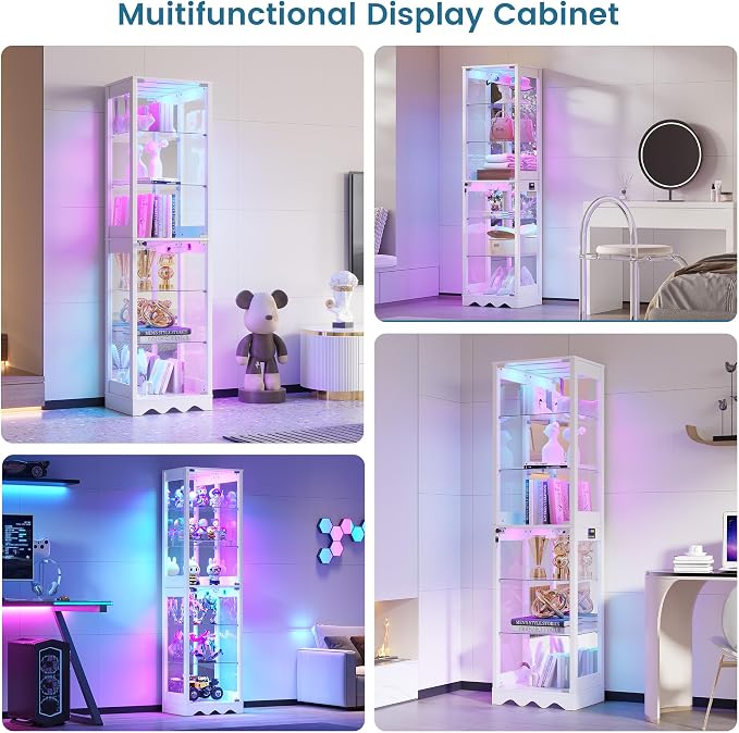 Dystler 2 Pack Glass Display Cabinet - Image 7