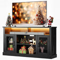 WLIVE Farmhouse TV Stand for 65 Inch TV, Tall Entertainment Center by WLIVE