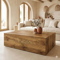 Coffee Table Living Room Table, Faux Marble Coffee Tables, Modern Wood Coffee by BAOPIN