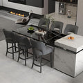 VKNOW Bar Stools Set of 6, Modern Counter Stools by VKNOW