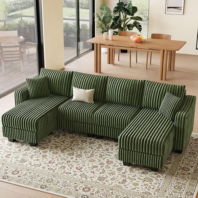 Belffin U Shaped Couch with Reversible Chaises Sectional Couches by Belffin