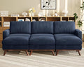Vesgantti 97" Modular Sectional Sofa Drak Blue, Sectional Couch by Vesgantti