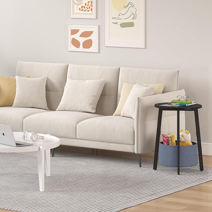sthmec Small Round Side End Table - Image 5