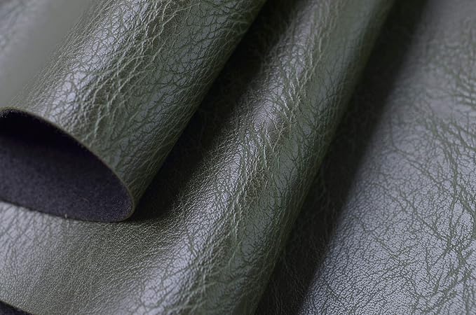 Wento Thick Faux Leather Fabric Soft Skin Grain PU Leather - Image 2