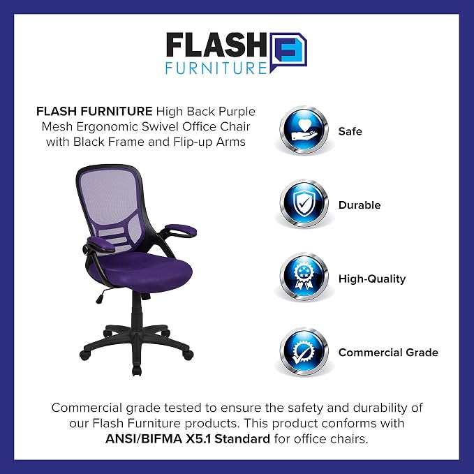 Flash Furniture Porter High-Back Swivel Office Chair - Image 12