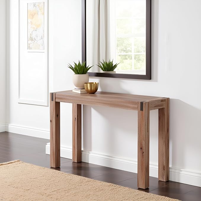 Alaterre Furniture Woodstock 40-Inch Console Table – Modern Farmhouse Entryway - Image 7