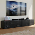 POVISON Full Assembled Mid Century Modern TV Stand, Entertainment Center by POVISON