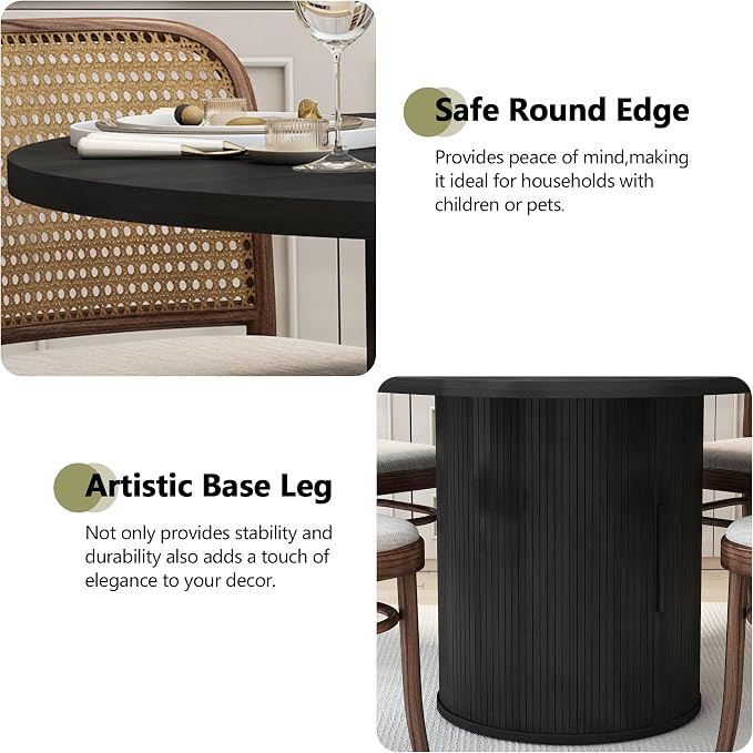 weselon 47 inch Round Dining Table - Image 6