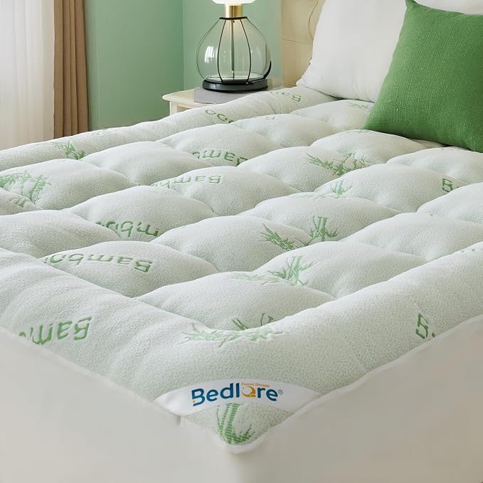 BEDLORE California King Mattress Topper Viscose Derived from Bamboo, Thick by Bedlore