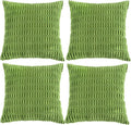 Fancy Homi 4 Packs Boho Lime Green Decorative Throw Pillow Covers 18x18 Inch by Fancy+Homi