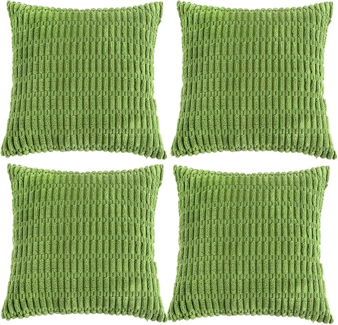 Fancy Homi 4 Packs Boho Lime Green Decorative Throw Pillow Covers 18x18 Inch by Fancy+Homi