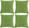 Fancy Homi 4 Packs Boho Lime Green Decorative Throw Pillow Covers 22x22 Inch by Fancy+Homi