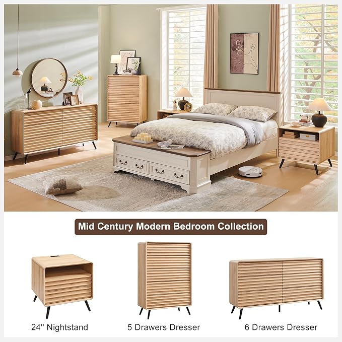 RedLemon 6 Drawers Dresser for Bedroom, Chest of Drawers - Image 3