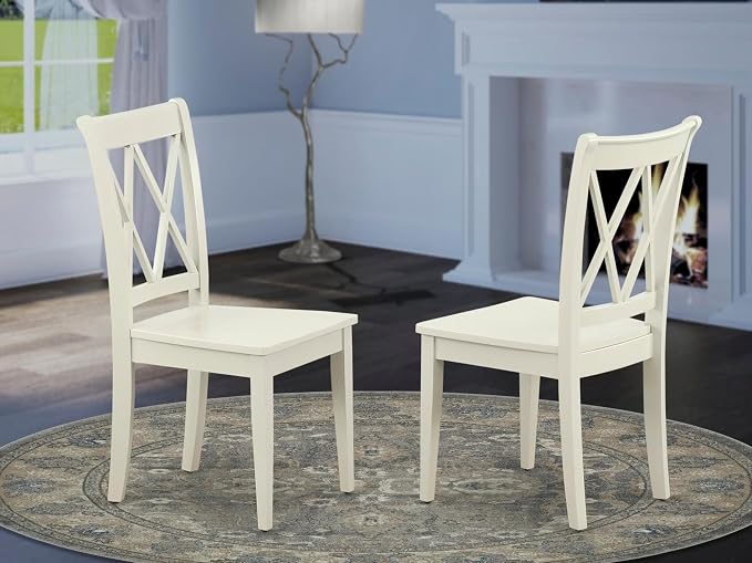 East West Furniture CLC-LWH-W Clarksville Dining Room Chairs - Image 2