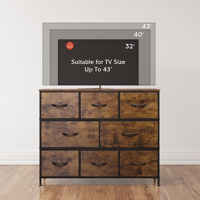 WLIVE 8 Drawer Dresser for Bedroom, Fabric Dresser - Image 5