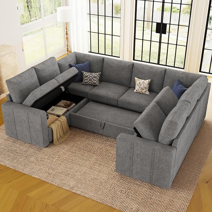 Belffin Modular Sectional Sleeper Sofa Bed - Image 3
