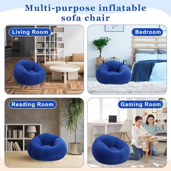 Realspring 6 9 12 Pcs Inflatable Bean Bag Chairs - Image 5