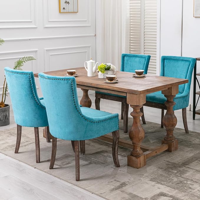 Modern Dining Chairs Set of 4, High Back Dining Chairs Side Chairs - Image 2