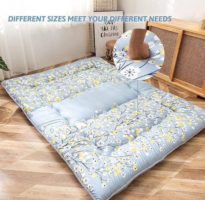 MAXYOYO Little Floal Japanese Futon Floor Mattress, Bed Mattress Topper - Image 2